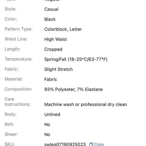 Mulvari letter Graphic waist  colorblock legging - Picture 5 of 8